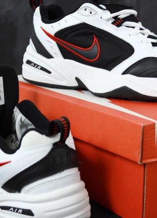 Мужские кроссовки nike air monarch white black 41-42-43-44-454 фото