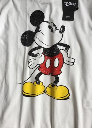 Стильная хлопковая футболка с микки маус серия disney2 фото