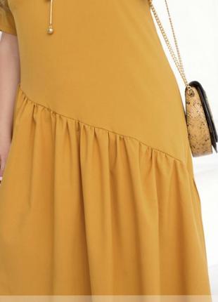 Элегантное монохромное платье макси, разные цвета 💕5 фото