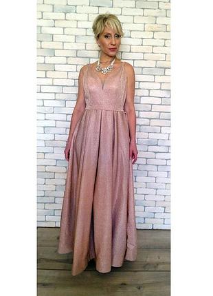 Вечернее платье с люрексом  р.48-52 новое