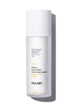 Сонцезахисна зволожуюча сироватка з вітаміном с spf30 hillary sunscreen moisturier serum 30 мл1 фото