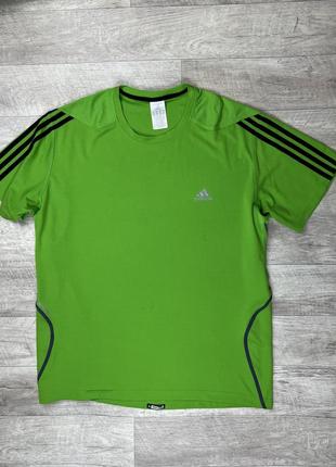 Adidas футболка 2xl размер спортивная салатовая2 фото
