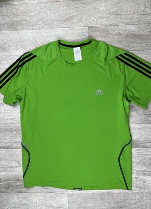 Adidas футболка 2xl размер спортивная салатовая1 фото