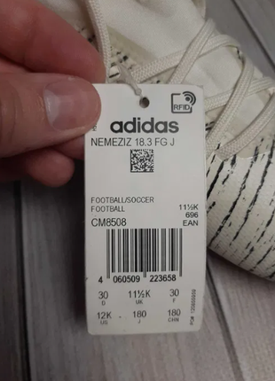 Бутси футбольні дитячі adidas nemeziz 18.3 fg jr (арт. cm8508)8 фото