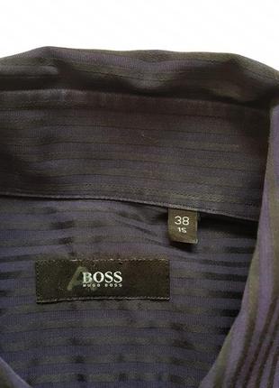 Мужская фиолетовая рубашка hugo boss3 фото