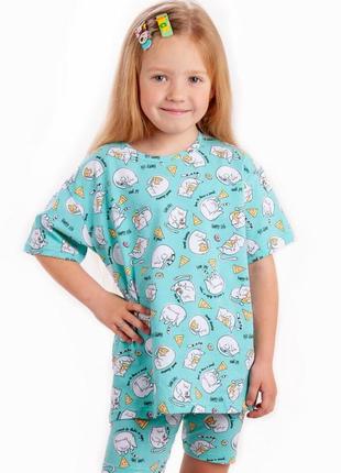 Пижама хлопковая пижамка хлопок для девочек