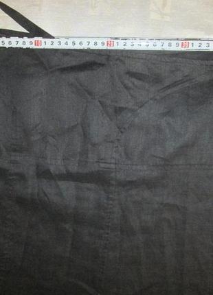 Черная юбка из 100% рами (как лён) stefanel италия10 фото