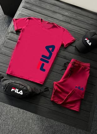 4в1 летний мужской спортивный трикотажный костюм fila