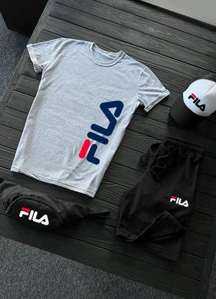 4в1 летний мужской спортивный трикотажный костюм fila1 фото