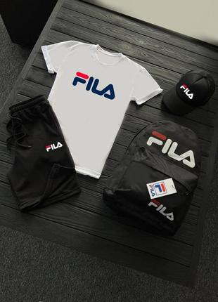 4в1 летний мужской спортивный трикотажный костюм fila