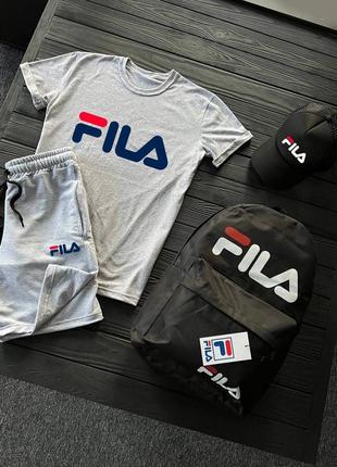 4в1 летний мужской спортивный трикотажный костюм fila1 фото