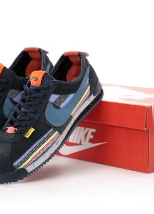 Мужские кроссовки nike cortez x union l.a blue black 41-42-43-44-45