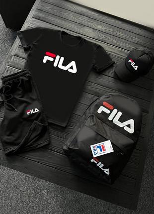 4в1 летний мужской спортивный трикотажный костюм fila1 фото