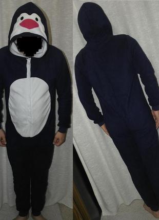Пингвин слип кигуруми человечек пижама домашний костюм комбинезон1 фото