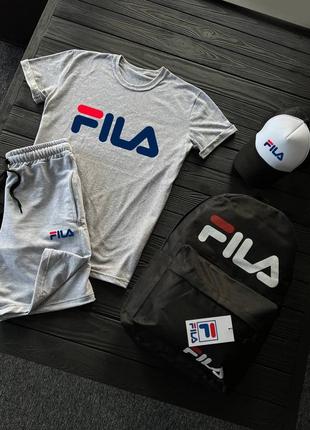 4в1 летний мужской спортивный трикотажный костюм fila