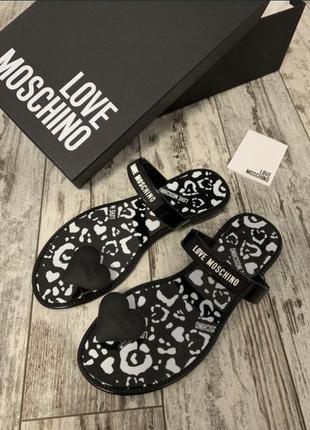 Босоножки, шлёпанцы, сандали, вьетнамки love moschino, оригинал