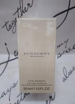 Burberry weekend for women edp 30 ml w женская парфюмированная1 фото