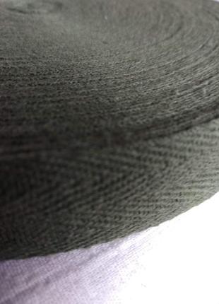 Кіперна тасьма стрічка хб 20мм хакі 50м олива лента для пошива киперная хб2 фото
