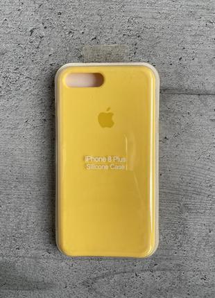 Чехол на iphone 7+, 8+ желтый