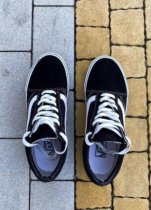 Женские кеды vans old skool classic black white6 фото