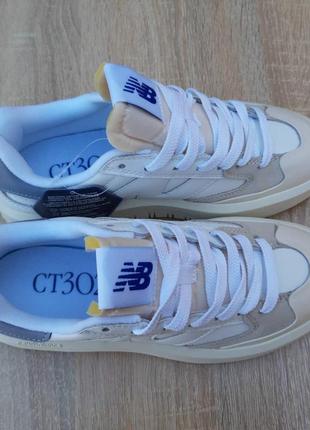Кроссовки new balance ct302 white blue beige3 фото