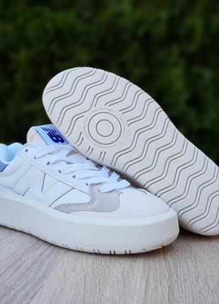 Кроссовки new balance ct302 white blue beige2 фото