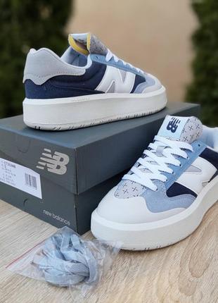 Кроссовки new balance ct302 white blue3 фото