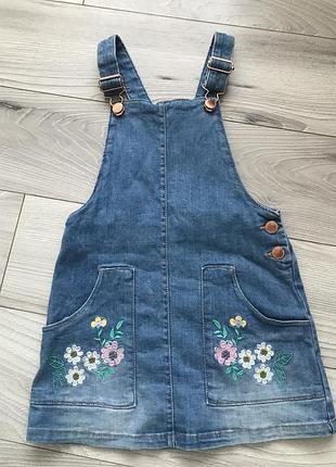 Джинсовый сарафан для девочки