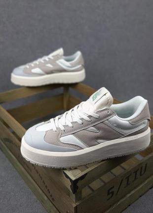 Кросівки new balance ct302 white beige grey2 фото