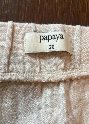 Льняная юбка papaya 54 р5 фото