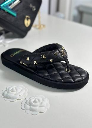 Кожаные сандали босоножки в стиле chanel5 фото