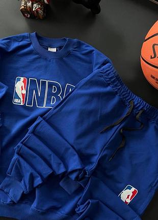 Весенний синий спортивный костюм с принтом nba синий спортивный костюм с принтом баскетбол