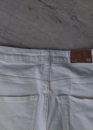 Широкие белые укороченные джинсы lager 1575 фото