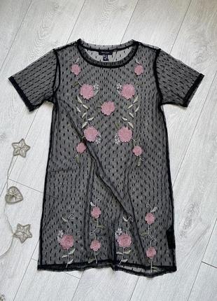 Сеточка с вышивкой new look