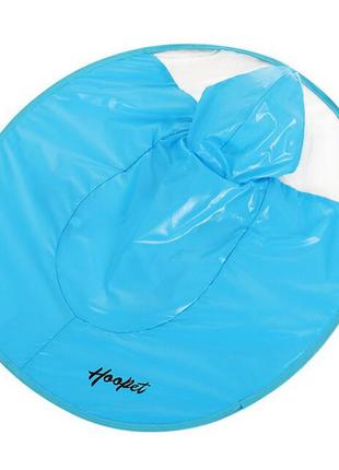 Дощовик для собак hoopet hy-1555 blue s куртка плащівка для тварин dream