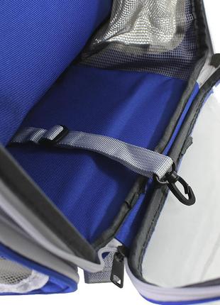 Рюкзак-переноска для кішок taotaopets 253304 panoramic blue 35*25*42 cm з ілюмінатором4 фото