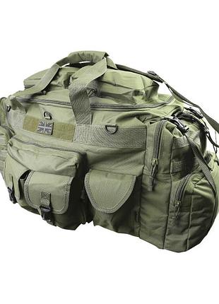 Сумка тактична військова армійська kombat uk saxon holdall оливковий 125л dm_11