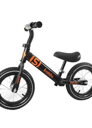Беговел детский baishs 058 black двухколесный велосипед без педалей для малышей (k-1477s)