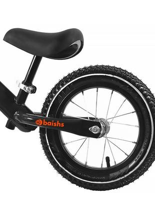Біговел дитячий baishs 058 black двоколісний велосипед без педалей для малюків (k-1477s)4 фото