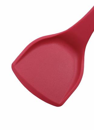 Кулинарная силиконовая лопатка для кухни cumenss ai-k515 red кухонная (k-131s)2 фото