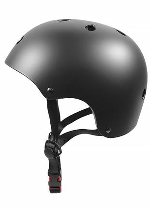 Захисний шолом helmet t-005 black l для катання на роликових ковзанах скейтборді (k-1090s)