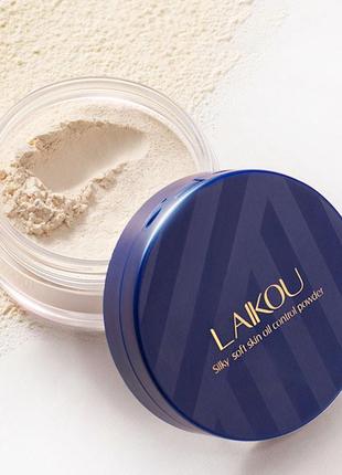 Пудра розсипчаста laikou magic light silky powder тон №1 natural color 12 г для вирівнювання тону шкіри (k-264s)2 фото