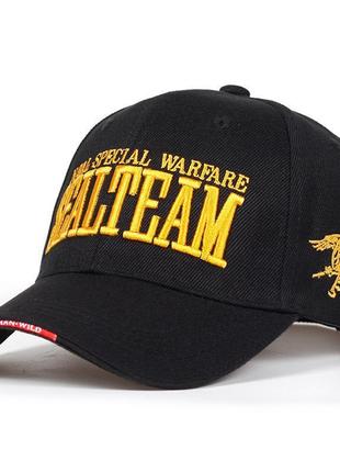 Бейсболка han-wild sealteam black военная кепка для занятий спортом спецназа3 фото