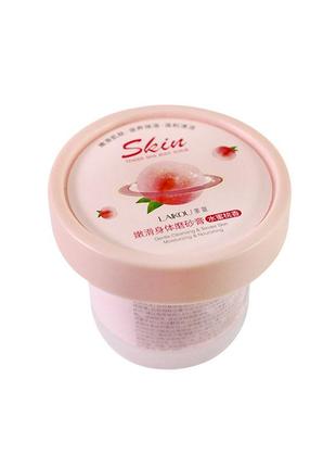 Скраб для тела с персиком laikou tender body scrub 100 г очищение отшелушивание (k-107s)