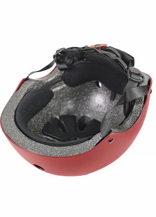 Захисний шолом helmet t-005 red s для катання на роликових ковзанах скейтборді (k-1090s)3 фото