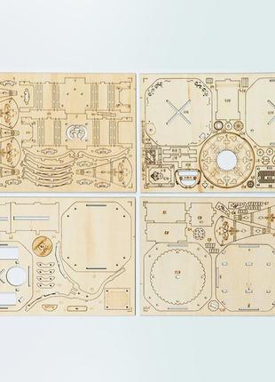 Деревянный 3d конструктор robotime tg408 граммофон (k-406s)3 фото