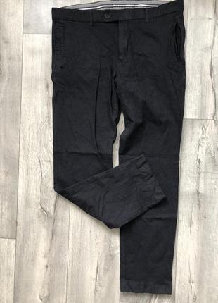Lacoste мужские брюки шерстяные зауженные серые1 фото