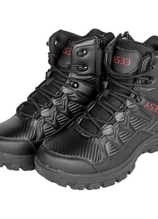 Черевики тактичні lesko gz706 black р.40 зносостійкі військові на демісезон. ku_21