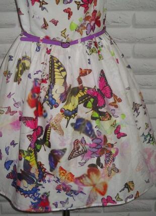 Нарядное платье в бабочках3 фото