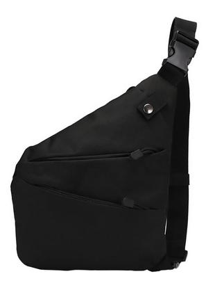Рюкзак тактический aokali outdoor a38 black на одно плечо армейский1 фото